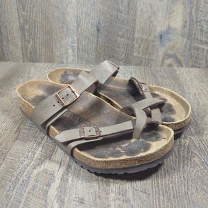 Birkenstock Mayari Mocha Brown Leather Strap Sandals Women’s Size EU 41 US 10